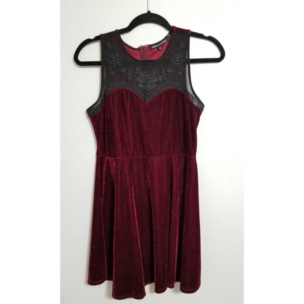 Burgundy Foreign Exchange Dress